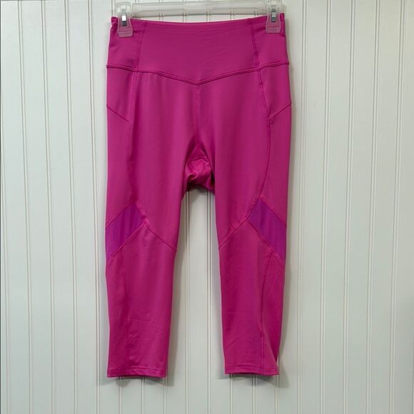 Tek Gear Vibrant Hot Pink Athletic Leggings Women's L - Picture 1 of 7